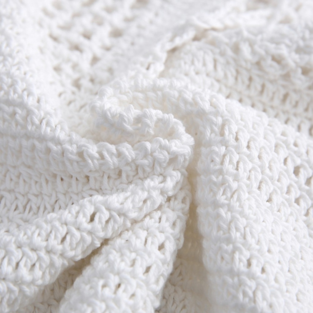 NWOT White Boho Off Shoulder Dress Crochet Boho - Picture 4 of 6